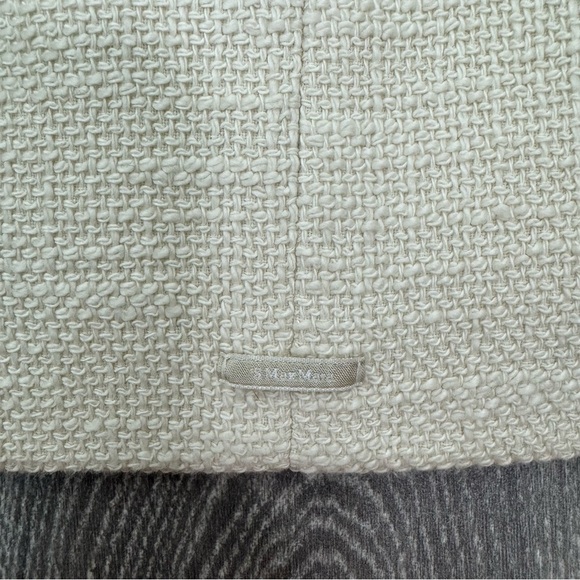 Max Mara Cream Contrast Cuff Dress Classic Shift Style Women’s 16 - Picture 4 of 9